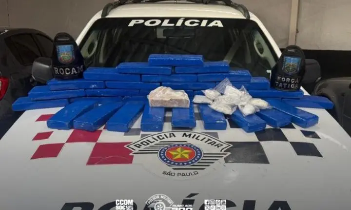 Força Tática prende traficante com 32,5 kg de drogas em Pindamonhangaba