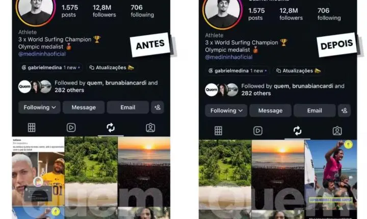 Gabriel Medina compartilha postagem que chama Neymar de “aposentado” e gera polêmica