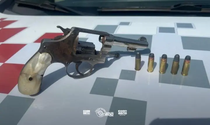 Homem detido por porte ilegal de arma e desobediência em Andradina