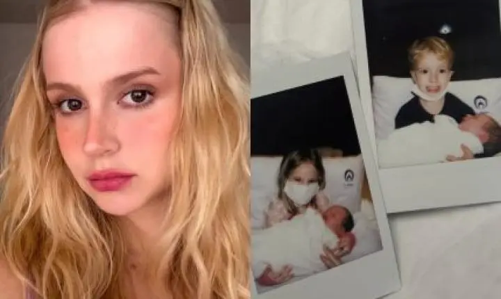 Isabella Scherer anuncia nascimento do 3º filho e mostra encontro com os gêmeos