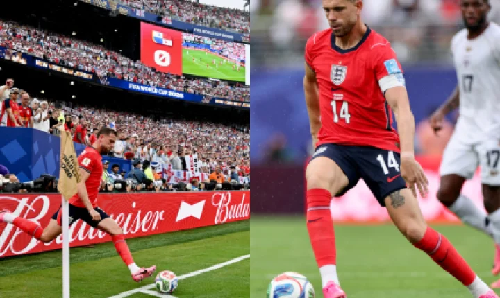 Jogador da Inglaterra quebra o braço e é cortado da Copa em comemoração após vaga