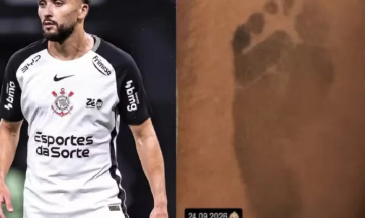 Jogador do Corinthians anuncia nascimento do segundo filho com nome nunca registrado no Brasil