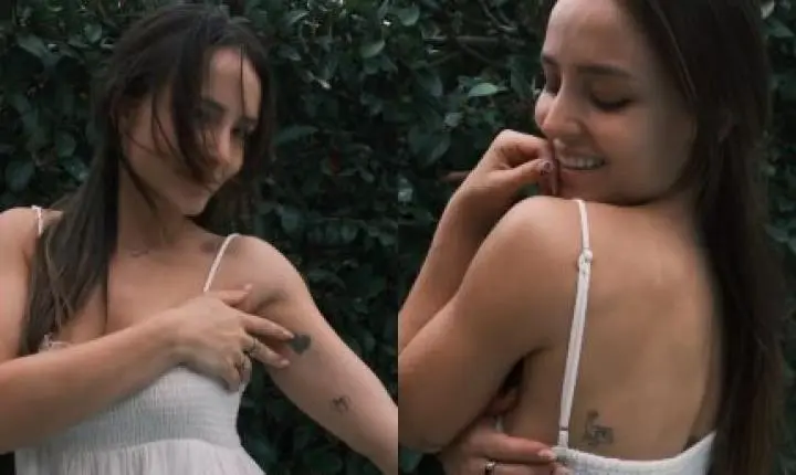 Larissa Manoela ganha novas tatuagens inspiradas em personagens da Disney