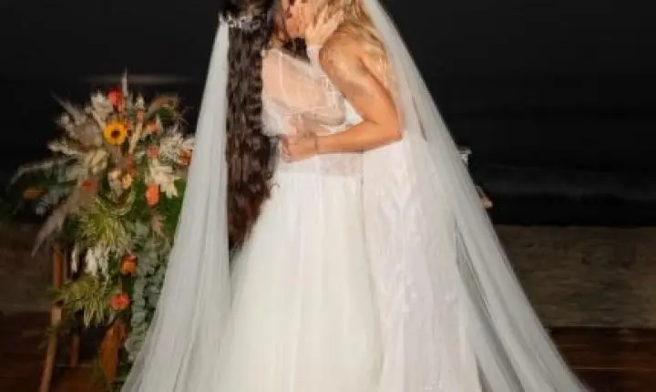 Lauana Prado e Tati Dias dizem “sim”; veja cliques da cerimônia de casamento
