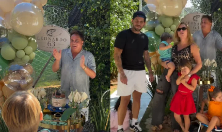 Leonardo celebra 63 anos em festa intimista com tema de pescaria