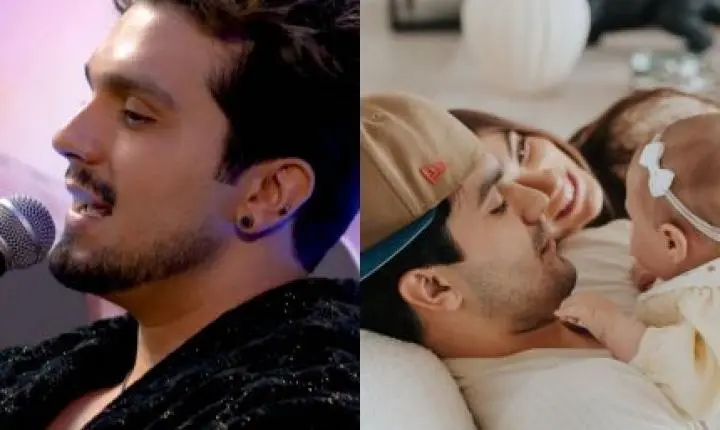 Luan Santana brinca que a filha Serena é a 'mocinha chique' da família