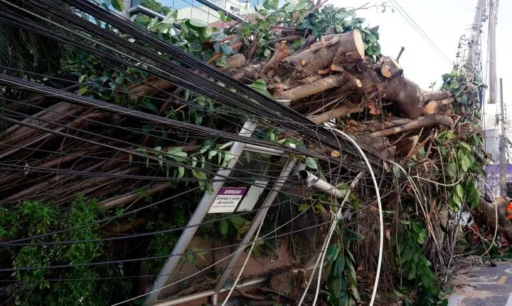 Falta de energia no Rio afeta mais de 270 mil clientes após vendaval devastador