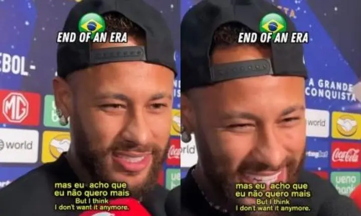 Neymar confirma fim na Seleção Brasileira: “Não quero mais”