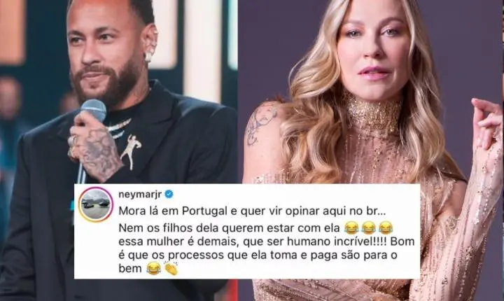 Neymar rebate crítica de Luana Piovani e provoca atriz: “Nem os filhos dela querem estar com ela”