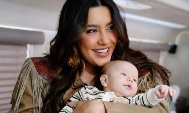 No Dia das Crianças, Lauana Prado revela rosto do filho Dom pela primeira vez