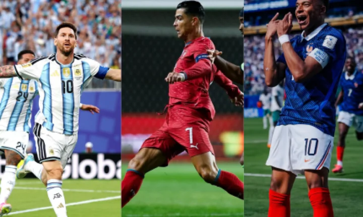 No embate entre Messi e Mbappé, Cristiano Ronaldo ficou de lado