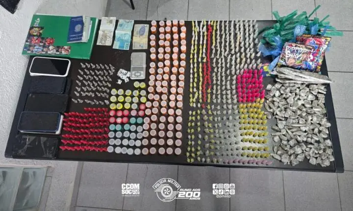 Operação conjunta entre BAEP e GAECO resulta na prisão de procurados pela Justiça e apreensão de drogas em Arujá-SP