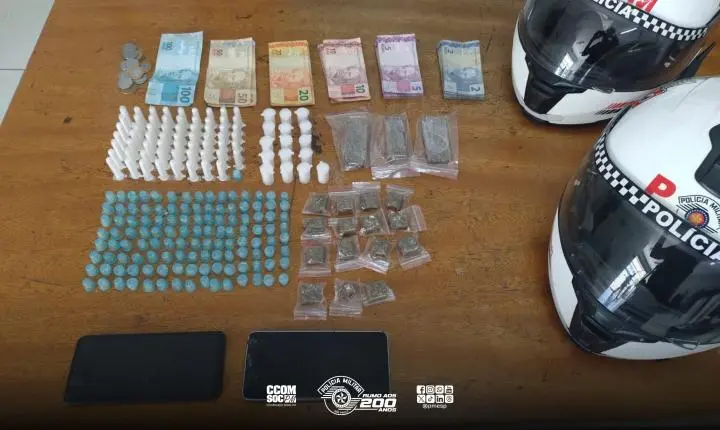 Operação Integra SP: Criminoso é preso com mais de 300 porções de drogas e dinheiro em Várzea Paulista