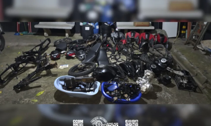 Peças de motos com suspeita de origem criminosa são encontradas em imóvel em Hortolândia