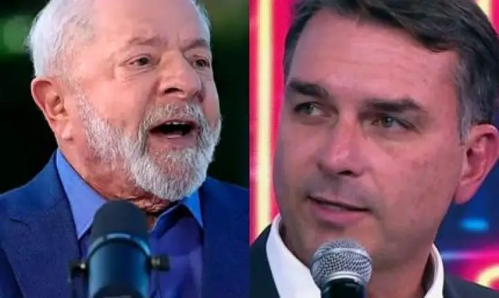 Pesquisa aponta empate técnico entre Lula e Flávio Bolsonaro em segundo turno simulado