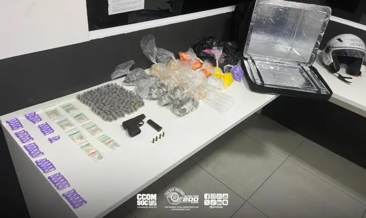 PM prende homem por tráfico de drogas e apreende arma de fogo em Sorocaba