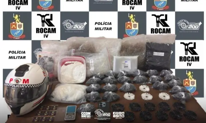 PM prende mulher por tráfico com 2,5 mil porções de cocaína em Birigui