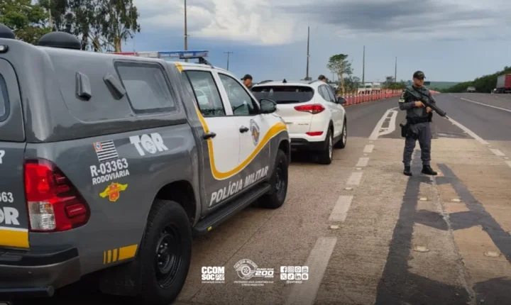 PM Rodoviária flagra carro dublê em pedágio e prende homem em Catiguá