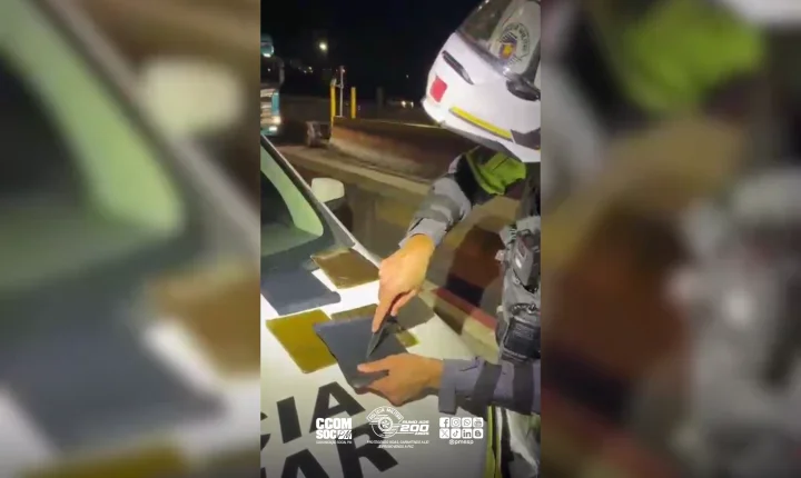 PM Rodoviária prende motociclista que transportava pacotes com ice no Rodoanel