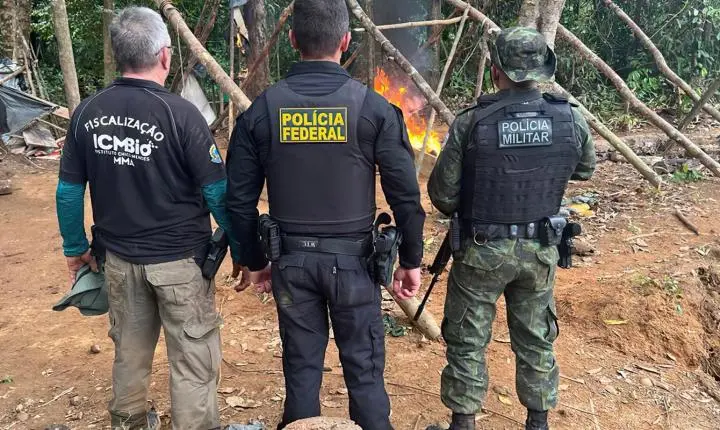 Polícia Federal combate garimpos ilegais em Amapá e Pará