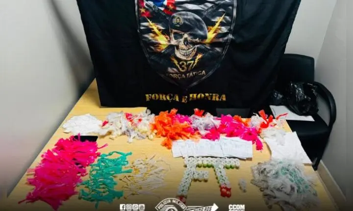 Polícia Militar apreende mais de 1,2 mil porções de drogas com traficante no Capão Redondo