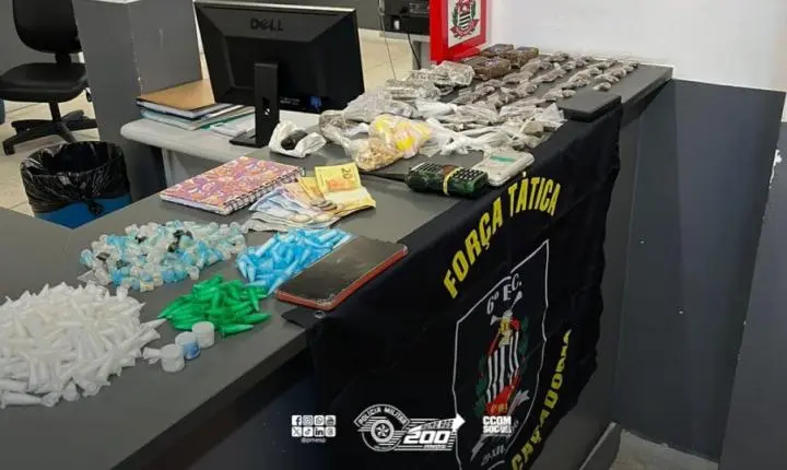 Polícia Militar apreende 1,6 kg de drogas em operação na Baixada Santista