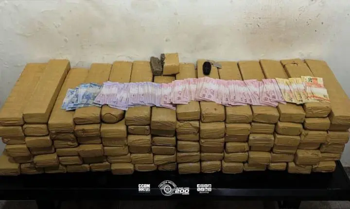 Polícia Militar apreende MAIS DE 90 Kg de maconha e prende criminoso em Catanduva-SP