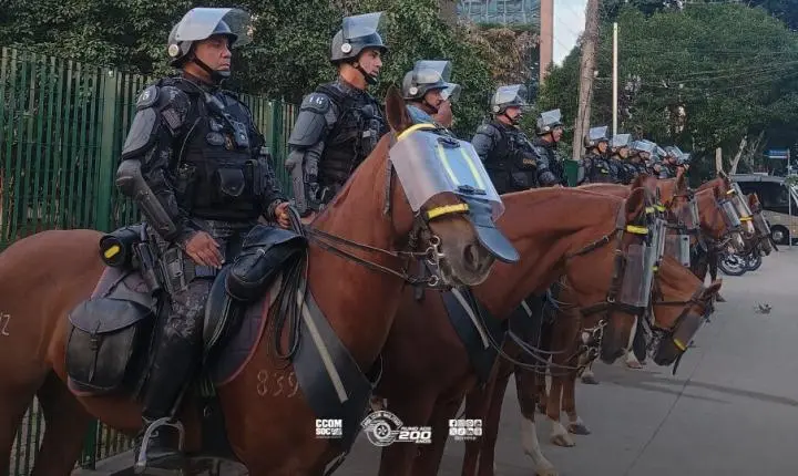 Polícia Militar garante segurança em clássico da Libertadores no Allianz Parque