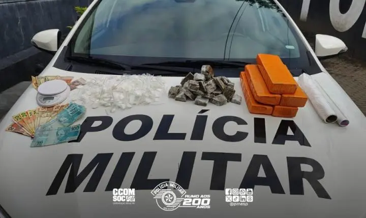 Polícia Militar prende casal por tráfico de drogas em Ubatuba