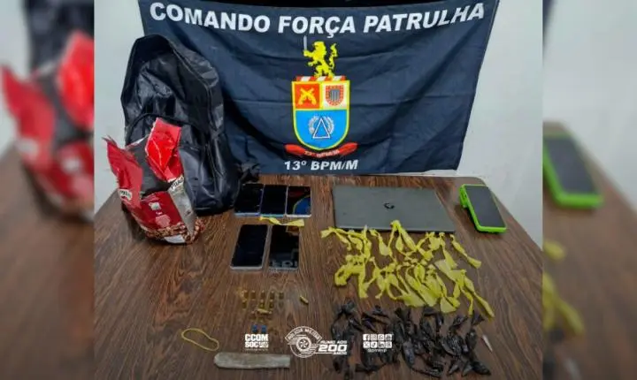 Polícia Militar detém indivíduo com drogas, munições e objetos roubados