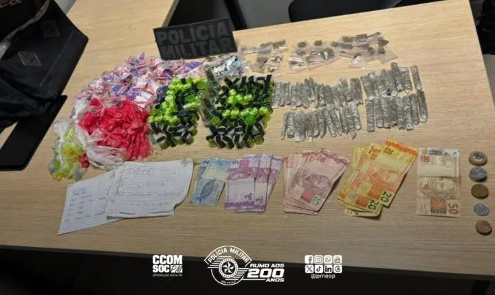 Polícia Militar desarticula tráfico de drogas em praça na Zona Sul da Capital