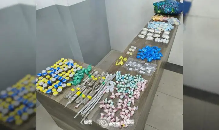 Polícia Militar apreende grande quantidade de drogas e prende indivíduo em Mogi das Cruzes