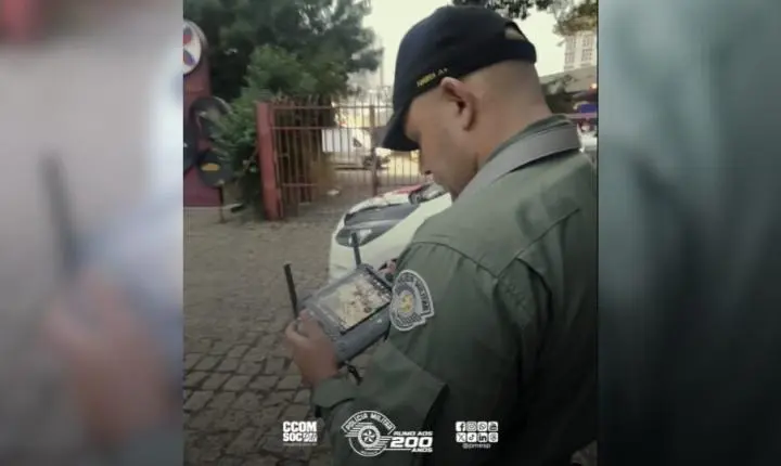 Polícia Militar usa drones em operação contra roubos 