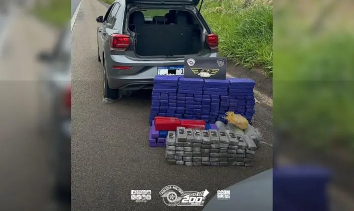 Polícia Rodoviária apreende mais de 190 kg de drogas e captura traficante em Sarapuí/SP