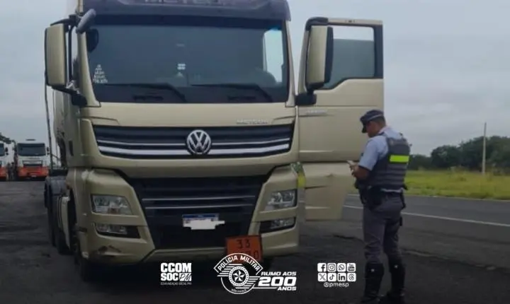 Condutor é detido pela Polícia Militar Rodoviária com documentação fraudulenta em Rubinéia