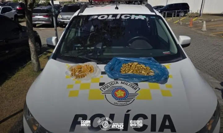 PM prende dupla por tráfico de drogas na Marginal Tietê, em São Paulo