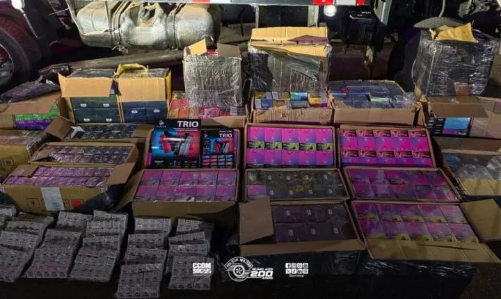 Polícia rodoviária apreende carga milionária de contrabando em Florínea