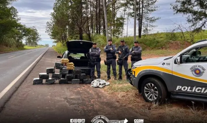 Polícia Rodoviária detém foragido com grande quantidade de drogas em Pirapozinho