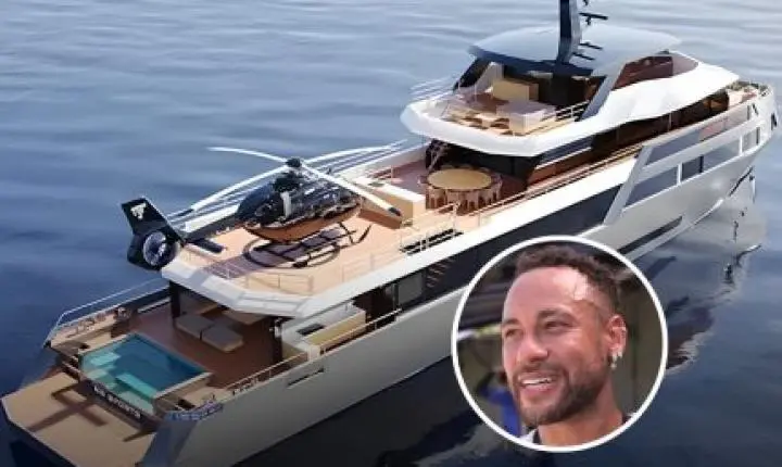 Que luxo! Iate de Neymar Jr. avaliado em R$ 120 milhões chega a Angra dos Reis