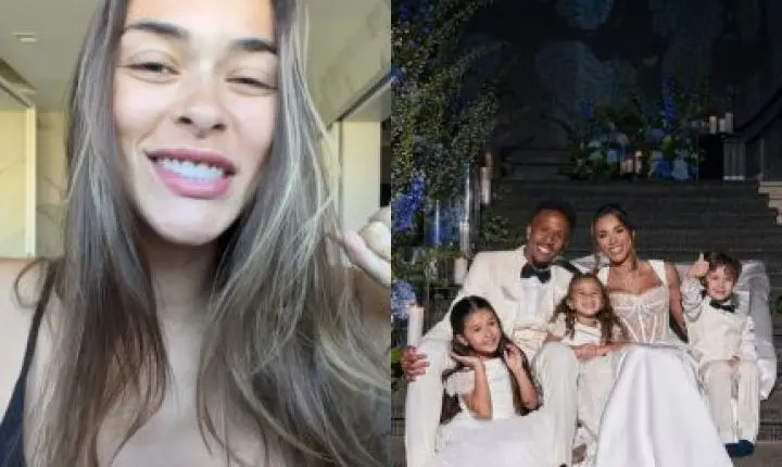 Tainá diz ter “sorte grande” com ajuda de Militão na rotina com os filhos de Léo Pereira