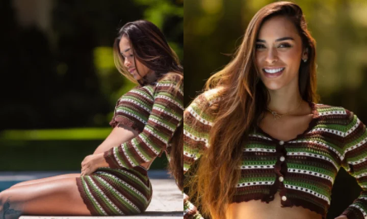 Tainá Militão exibe barriga de 20 semanas de gestação em novo ensaio fotográfico