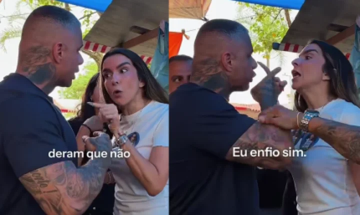 Talita Galhardo e Sargento Britto trocam ofensas em confusão durante ato de campanha no RJ