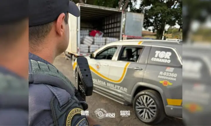 Tático Ostensivo Rodoviário (TOR) prende contrabandista com carga avaliada em mais de R$ 5 milhões em Cosmorama-SP