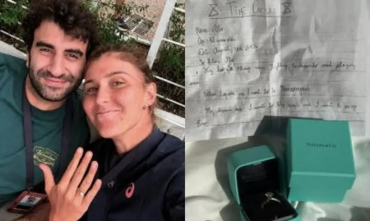 Tenista Bia Haddad é pedida em casamento com carta escrita pelo noivo na infância