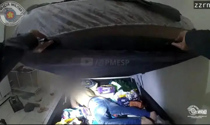 Tentativa de feminicídio em SP: PM encontra agressor escondido em baú de cama