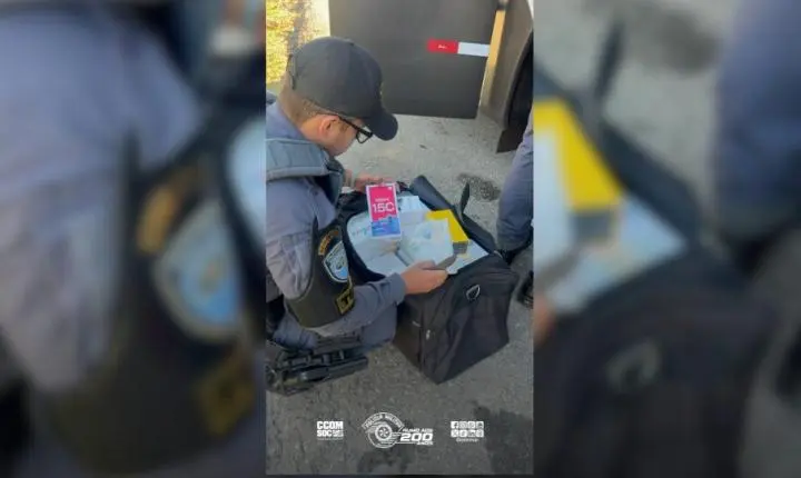 Polícia rodoviária confisca R$ 120 mil em mercadorias ilegais na Castelo Branco