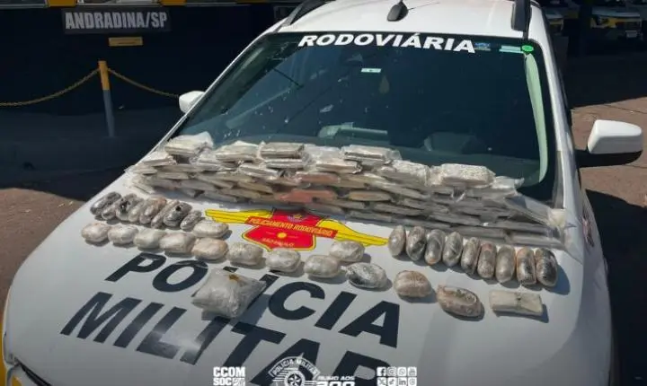 TOR prende mulher com mais de 8 kg de drogas em Andradina