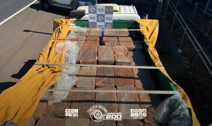 TOR intercepta traficante com 1,4 tonelada de maconha em rodovia de Santa Cruz do Rio Pardo