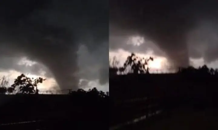 Tornado atinge cidade no interior do RS, deixa feridos e causa destruição