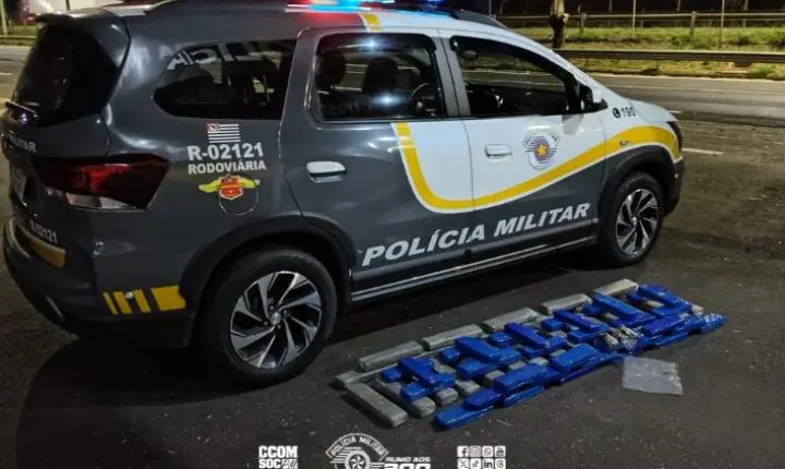 Três passageiras foram presas com mais de 39 kg de drogas em carro por aplicativo
